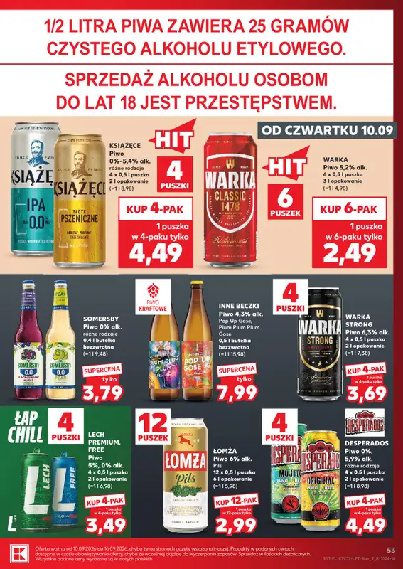 Kaufland - gazetka promocyjna Gazetka Tygodnia od czwartku 10.09 do środy 16.09 - strona 53