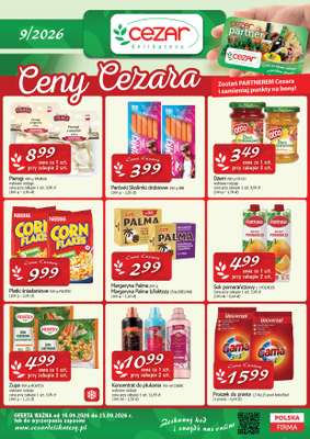 CEZAR Delikatesy - gazetka promocyjna Gazetka od czwartku 10.09 do środy 23.09
