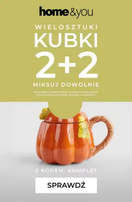 home&you - gazetka promocyjna Wielosztuki: Kubki 2+2 gratis od środy 09.09 do poniedziałku 21.09