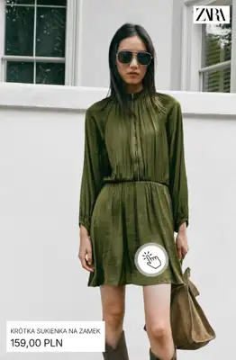Zara - gazetka promocyjna Modne sukienki od środy 09.09  - strona 9