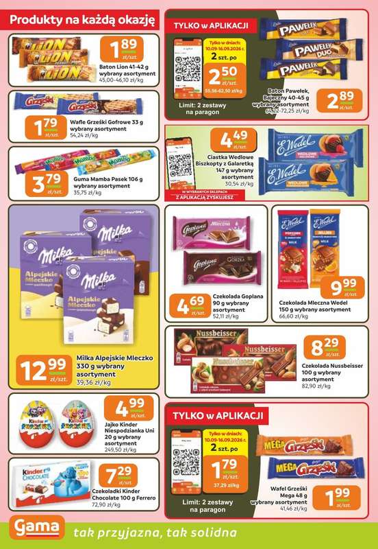 Gama - gazetka promocyjna Gazetka od czwartku 10.09 do wtorku 22.09 - strona 4