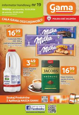Gama - gazetka promocyjna Gazetka od czwartku 10.09 do wtorku 22.09