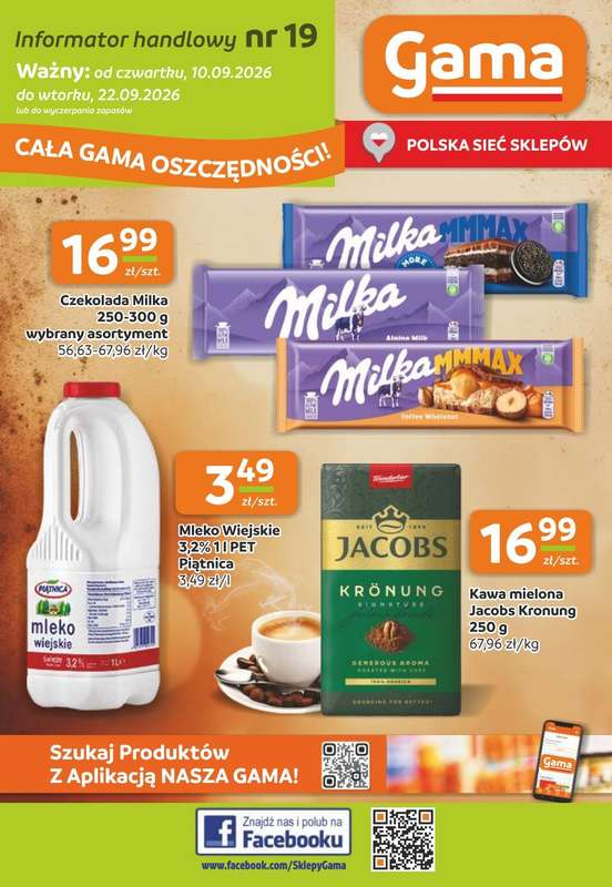 Gama - gazetka promocyjna Gazetka od czwartku 10.09 do wtorku 22.09