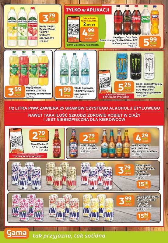 Gama - gazetka promocyjna Gazetka od czwartku 10.09 do wtorku 22.09 - strona 10