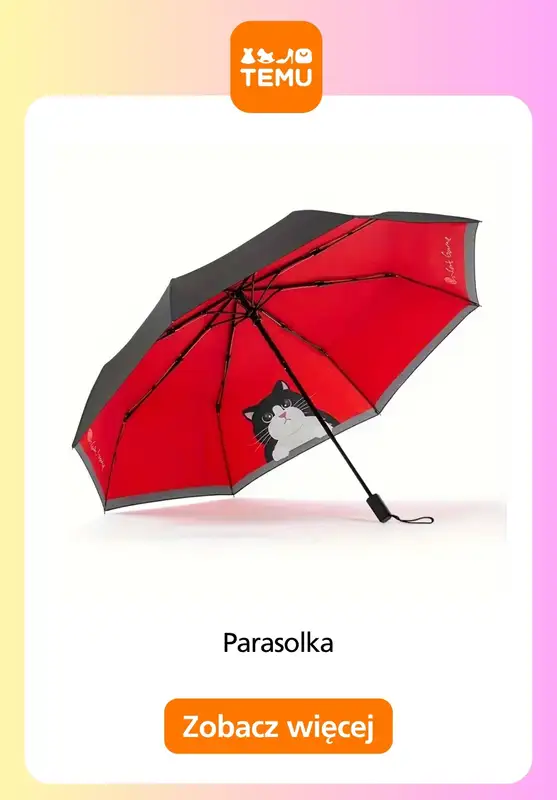 Temu - gazetka promocyjna Parasolki na deszczowe dni od środy 09.09  - strona 7