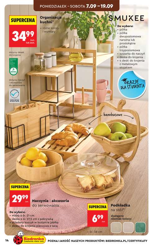 Biedronka - gazetka promocyjna Hity i inspiracje, od 05.09 od soboty 05.09 do soboty 19.09 - strona 16