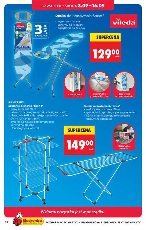 Biedronka - gazetka promocyjna Hity i inspiracje, od 31.08 od poniedziałku 31.08 do środy 16.09 - strona 34