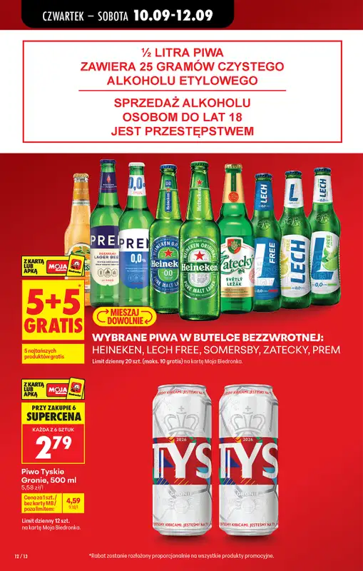 Biedronka - gazetka promocyjna Od czwartku od czwartku 10.09 do środy 16.09 - strona 14