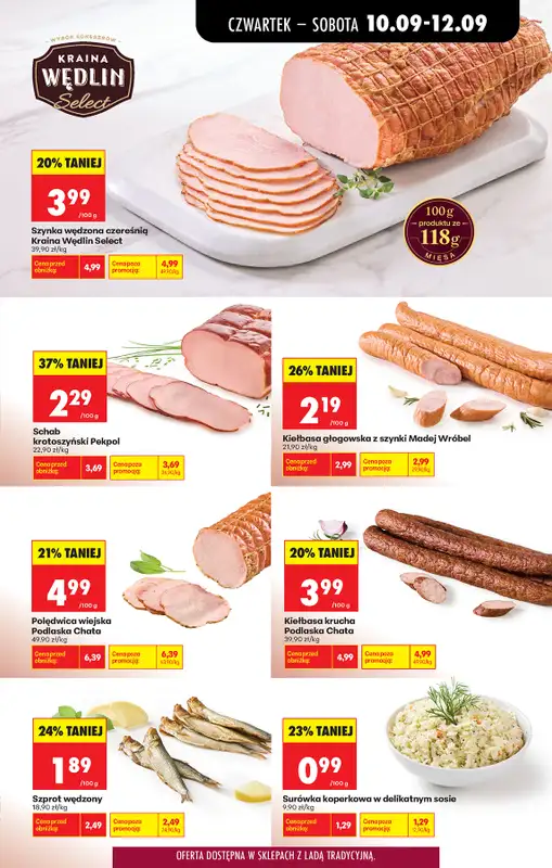 Biedronka - gazetka promocyjna Od czwartku, Z ladą tradycyjną od czwartku 10.09 do środy 16.09 - strona 41