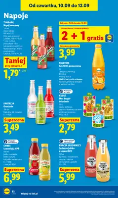 Lidl - gazetka promocyjna Oferta od czwartku od czwartku 10.09 do soboty 12.09 - strona 64