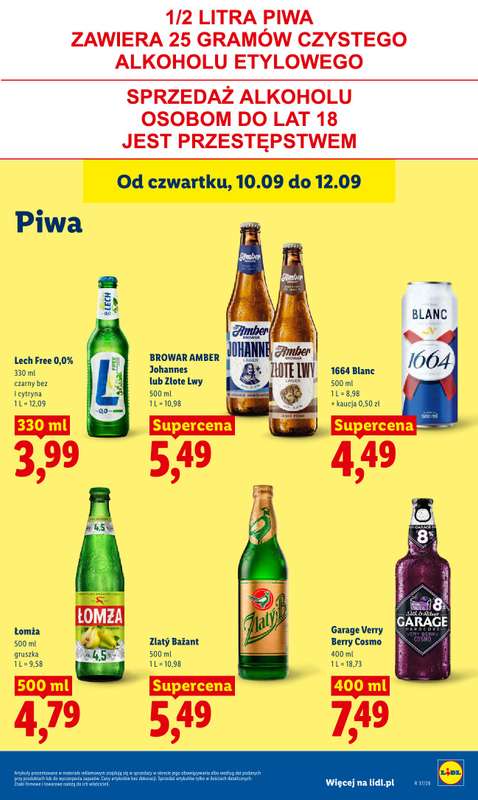 Lidl - gazetka promocyjna Oferta od czwartku od czwartku 10.09 do soboty 12.09 - strona 67