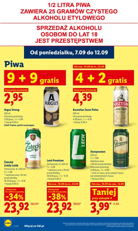 Lidl - gazetka promocyjna Oferta od czwartku od czwartku 10.09 do soboty 12.09 - strona 66