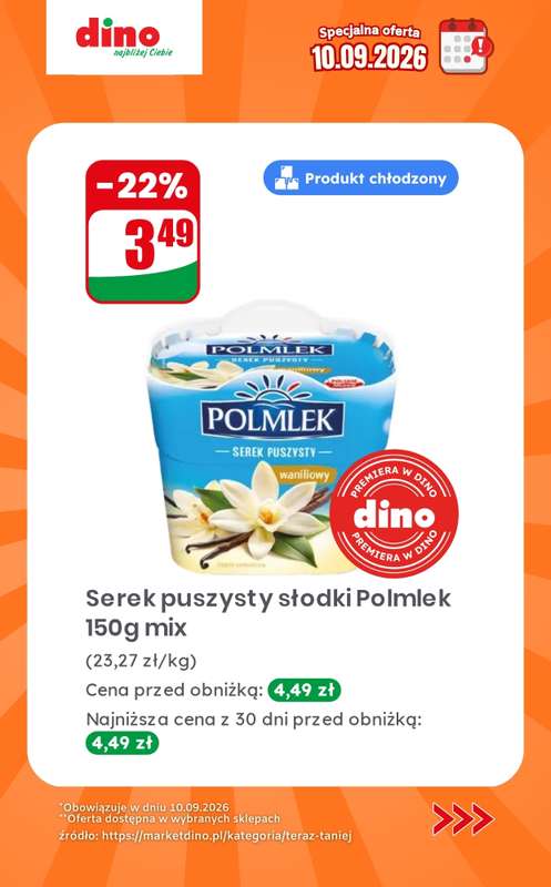 Dino - gazetka promocyjna Specjalna oferta na 10.09.2026 - promocje spoza gazetki od czwartku 10.09 do czwartku 10.09 - strona 10