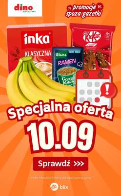 Dino - gazetka promocyjna Specjalna oferta na 10.09.2026 - promocje spoza gazetki od czwartku 10.09 do czwartku 10.09