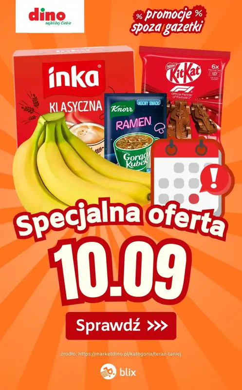 Dino - gazetka promocyjna Specjalna oferta na 10.09.2026 - promocje spoza gazetki  