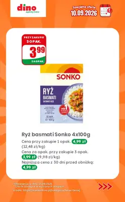 Dino - gazetka promocyjna Specjalna oferta na 10.09.2026 - promocje spoza gazetki od czwartku 10.09 do czwartku 10.09 - strona 4