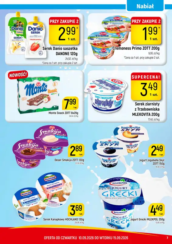 Delikatesy Piotruś Pan - gazetka promocyjna Gazetka od czwartku 10.09 do wtorku 15.09 - strona 7