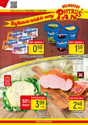 Delikatesy Piotruś Pan - gazetka promocyjna Gazetka od czwartku 10.09 do wtorku 15.09
