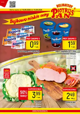 Delikatesy Piotruś Pan - gazetka promocyjna Gazetka od czwartku 10.09 do wtorku 15.09