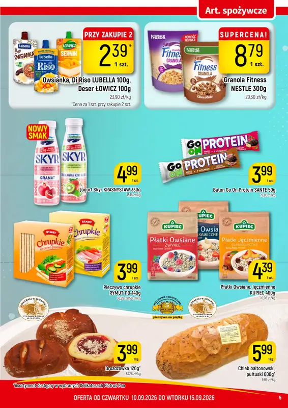 Delikatesy Piotruś Pan - gazetka promocyjna Gazetka od czwartku 10.09 do wtorku 15.09 - strona 5