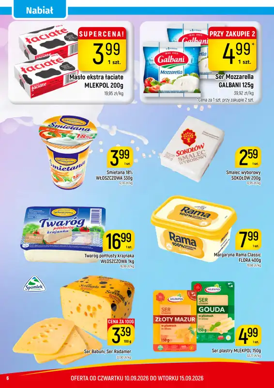 Delikatesy Piotruś Pan - gazetka promocyjna Gazetka od czwartku 10.09 do wtorku 15.09 - strona 6