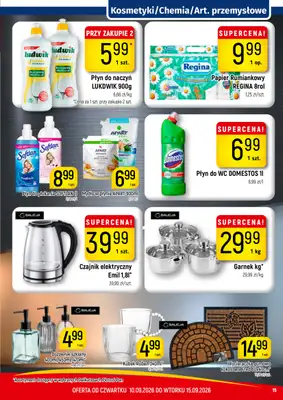 Delikatesy Piotruś Pan - gazetka promocyjna Gazetka od czwartku 10.09 do wtorku 15.09 - strona 15