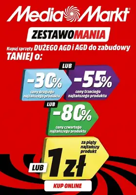 Media Markt - gazetka promocyjna ZestawoMania: Kupuj sprzęt AGD w zestawach i oszczędzaj! od czwartku 10.09 do niedzieli 13.09