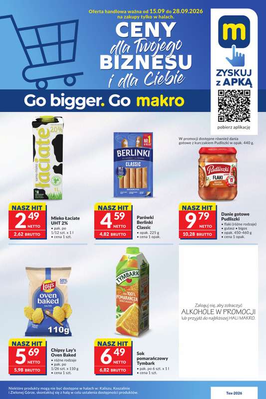 Makro - gazetka promocyjna Mega oferty dla Twojego Sklepu od wtorku 15.09 do poniedziałku 28.09