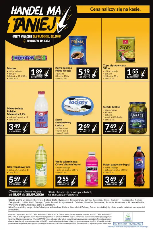 Makro - gazetka promocyjna Mega oferty dla Twojego Sklepu od wtorku 15.09 do poniedziałku 28.09 - strona 22