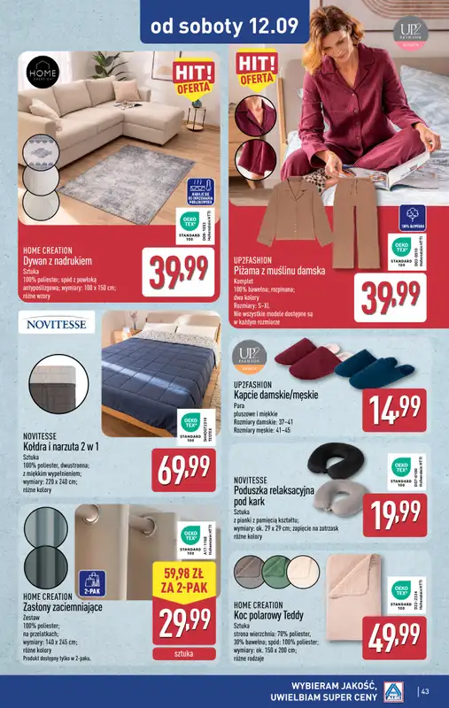 Aldi - gazetka promocyjna Pełny katalog! od poniedziałku 07.09 do soboty 12.09 - strona 43