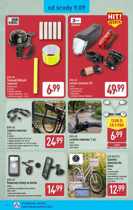 Aldi - gazetka promocyjna Pełny katalog! od poniedziałku 07.09 do soboty 12.09 - strona 32