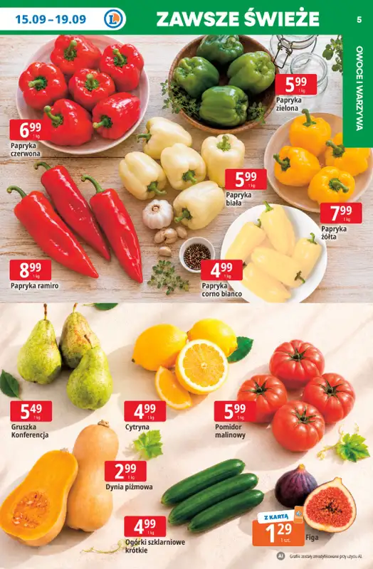 Leclerc - gazetka promocyjna Oferta E.Leclerc | Tanio to tu! od poniedziałku 14.09 do poniedziałku 21.09 - strona 5