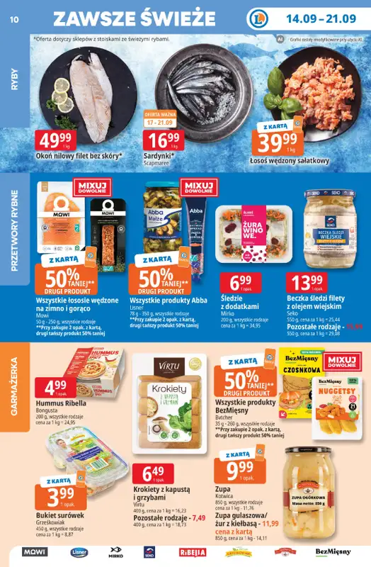 Leclerc - gazetka promocyjna Oferta E.Leclerc | Tanio to tu! od poniedziałku 14.09 do poniedziałku 21.09 - strona 10