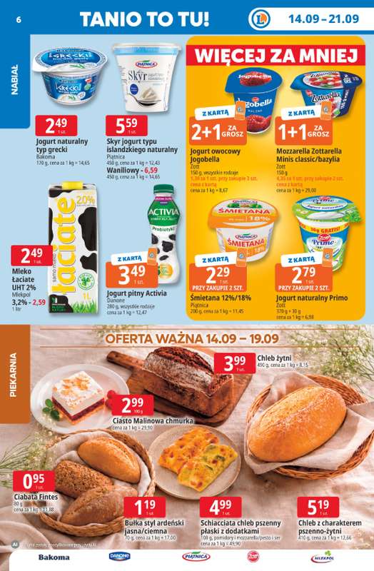 Leclerc - gazetka promocyjna Oferta E.Leclerc | Tanio to tu! od poniedziałku 14.09 do poniedziałku 21.09 - strona 6