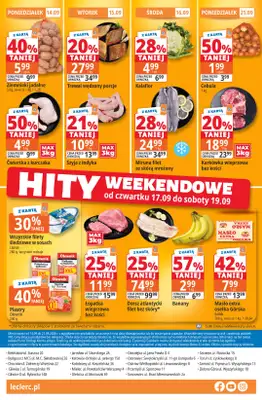 Leclerc - gazetka promocyjna Oferta E.Leclerc | Tanio to tu! od poniedziałku 14.09 do poniedziałku 21.09 - strona 20