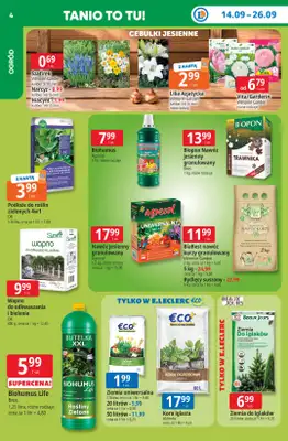 Leclerc - gazetka promocyjna Oferta E.Leclerc | Tanio to tu! od poniedziałku 14.09 do poniedziałku 21.09 - strona 4