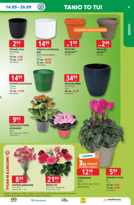 Leclerc - gazetka promocyjna Oferta E.Leclerc | Tanio to tu! od poniedziałku 14.09 do poniedziałku 21.09 - strona 3