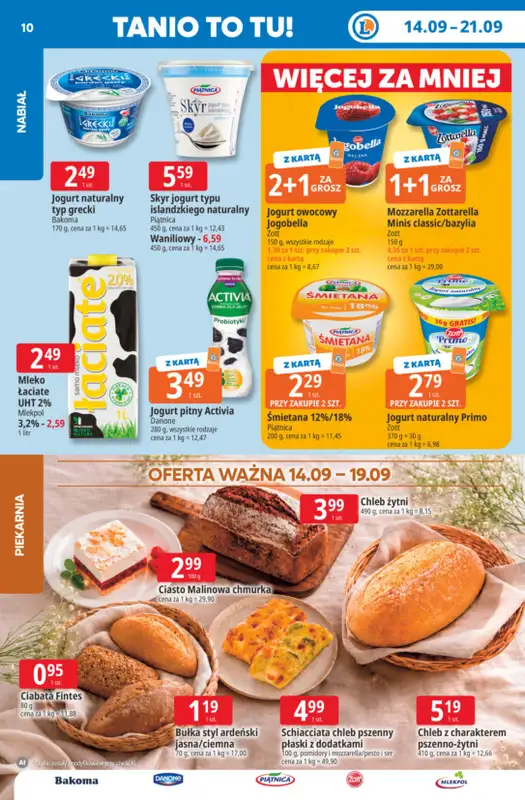 Leclerc - gazetka promocyjna Oferta E.Leclerc | Tanio to tu! od poniedziałku 14.09 do poniedziałku 21.09 - strona 10