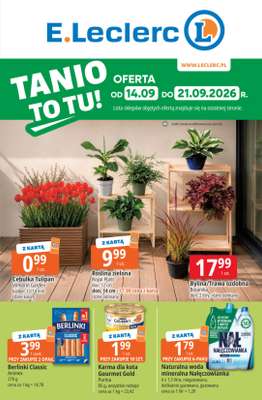 Leclerc - gazetka promocyjna Oferta E.Leclerc | Tanio to tu! od poniedziałku 14.09 do poniedziałku 21.09