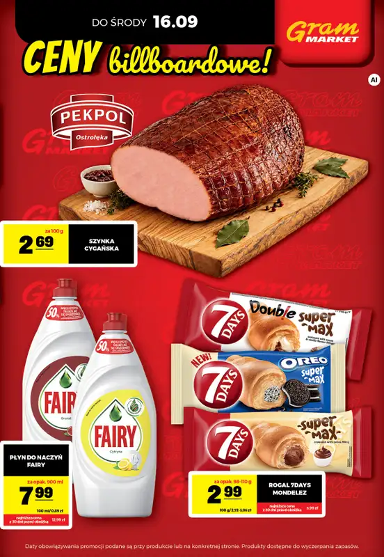 Gram Market - gazetka promocyjna Cały tydzień niskie ceny od piątku 11.09 do środy 16.09 - strona 3