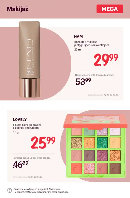 Rossmann - gazetka promocyjna Nowe MEGA promocje - od 10.09 od czwartku 10.09 do środy 23.09 - strona 2