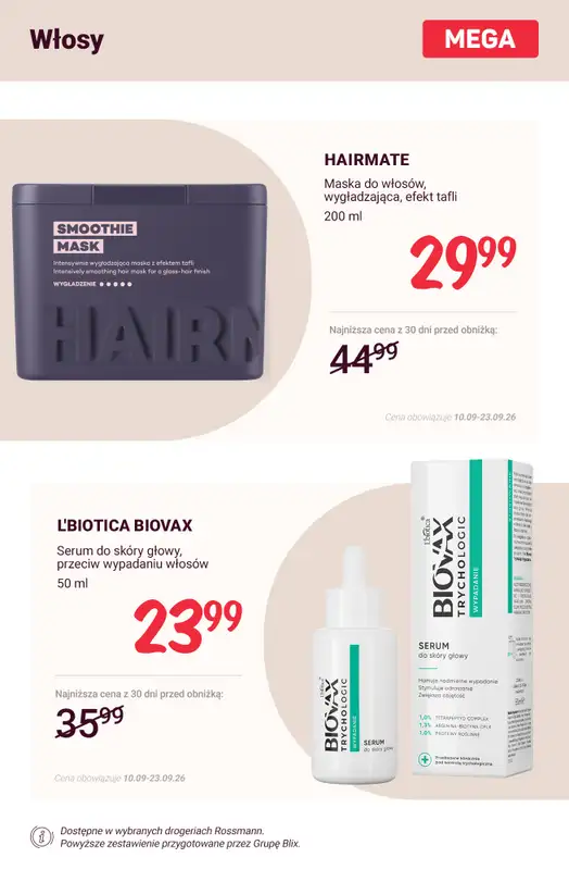 Rossmann - gazetka promocyjna Nowe MEGA promocje - od 10.09 od czwartku 10.09 do środy 23.09 - strona 9