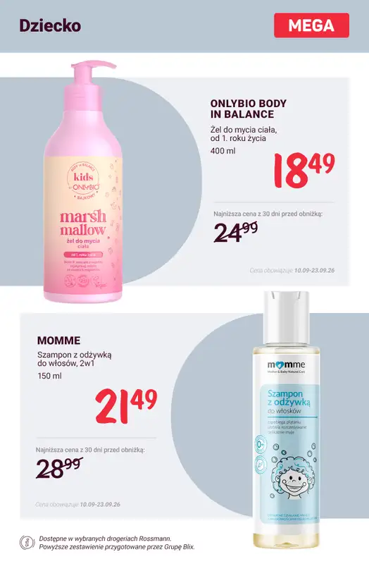 Rossmann - gazetka promocyjna Nowe MEGA promocje - od 10.09 od czwartku 10.09 do środy 23.09 - strona 12