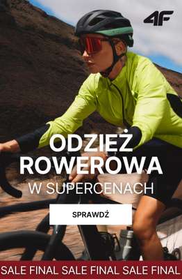 4F - gazetka promocyjna SALE: Odzież rowerowa od czwartku 10.09 