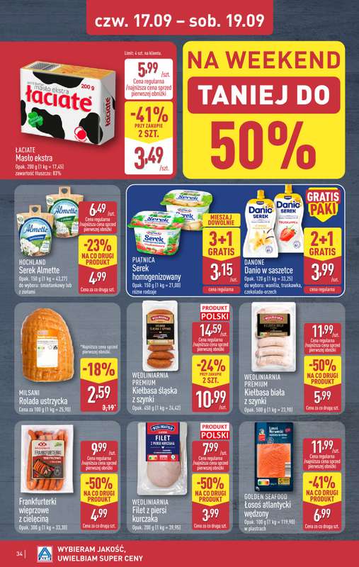 Aldi - gazetka promocyjna Pełny katalog! od poniedziałku 14.09 do soboty 19.09 - strona 34