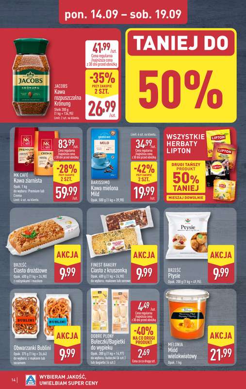 Aldi - gazetka promocyjna Pełny katalog! od poniedziałku 14.09 do soboty 19.09 - strona 14
