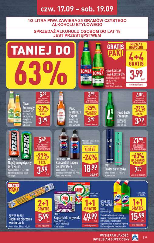 Aldi - gazetka promocyjna Pełny katalog! od poniedziałku 14.09 do soboty 19.09 - strona 37