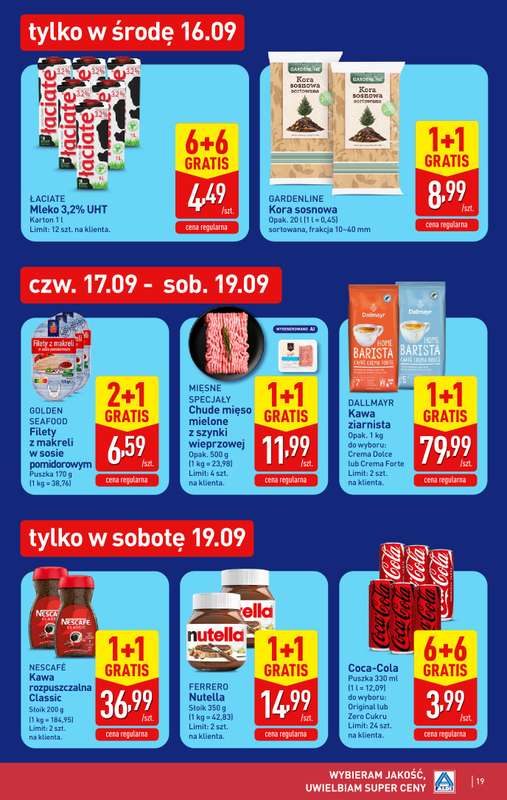 Aldi - gazetka promocyjna Pełny katalog! od poniedziałku 14.09 do soboty 19.09 - strona 19