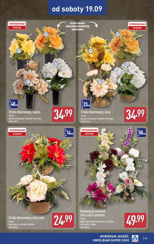 Aldi - gazetka promocyjna Pełny katalog! od poniedziałku 14.09 do soboty 19.09 - strona 43