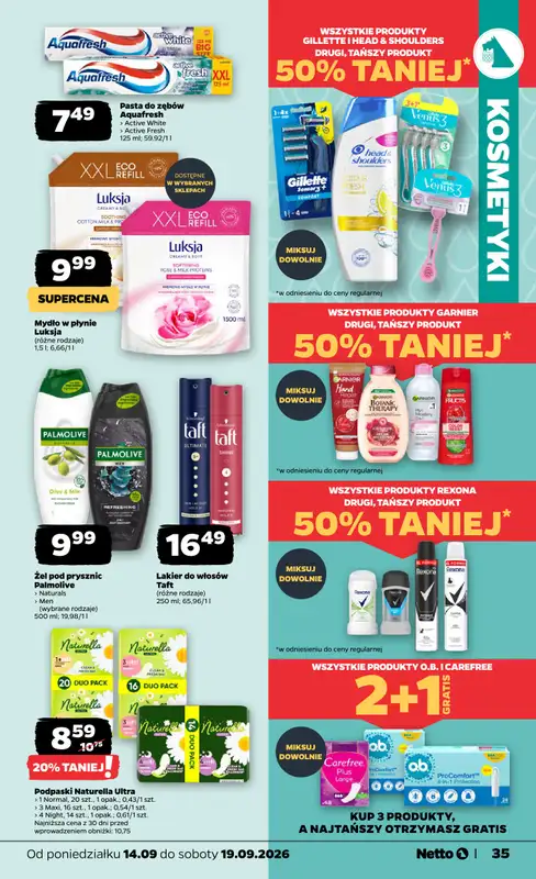 Netto - gazetka promocyjna Gazetka spożywcza od poniedziałku 14.09 do soboty 19.09 - strona 35